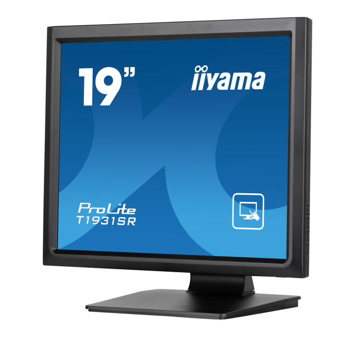 iiyama ProLite T1931SR-B1S écran plat de PC 48,3 cm (19") 1280 x 1024 pixels SXGA LCD Écran tactile Noir