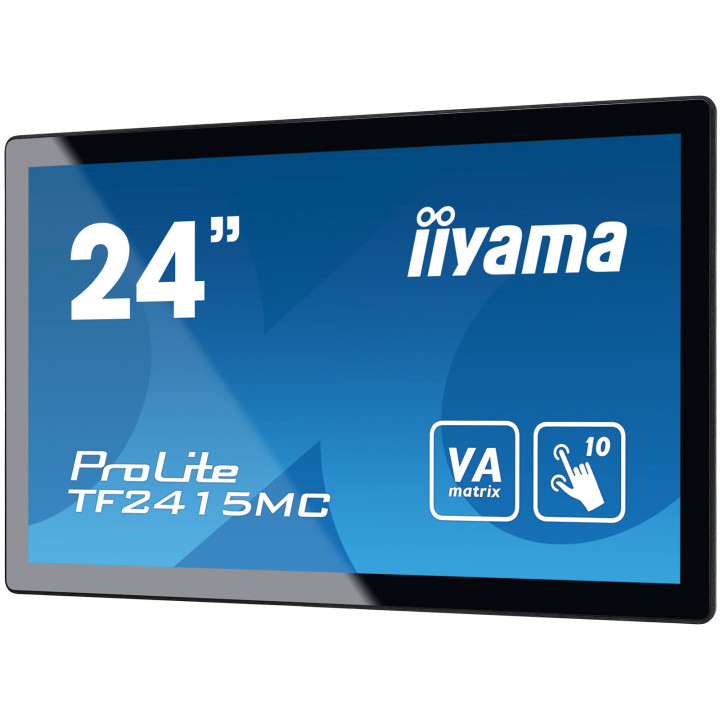 iiyama ProLite TF2415MC-B2 écran plat de PC 60,5 cm (23.8") 1920 x 1080 pixels Full HD LED Écran tactile Multi-utilisateur No