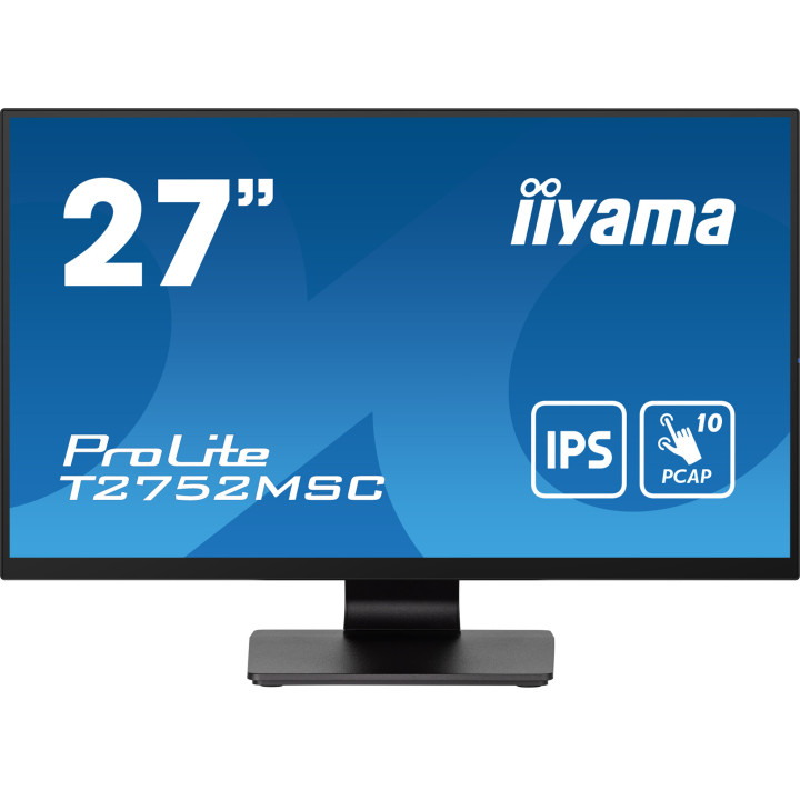 iiyama ProLite T2752MSC-B1 écran plat de PC 68,6 cm (27") 1920 x 1080 pixels Full HD LED Écran tactile Noir