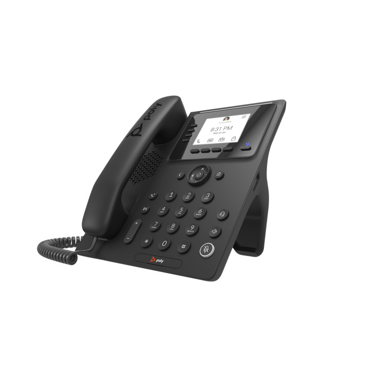 Poly Téléphone multimédia professionnel CCX 350 pour Microsoft Teams et compatible PoE