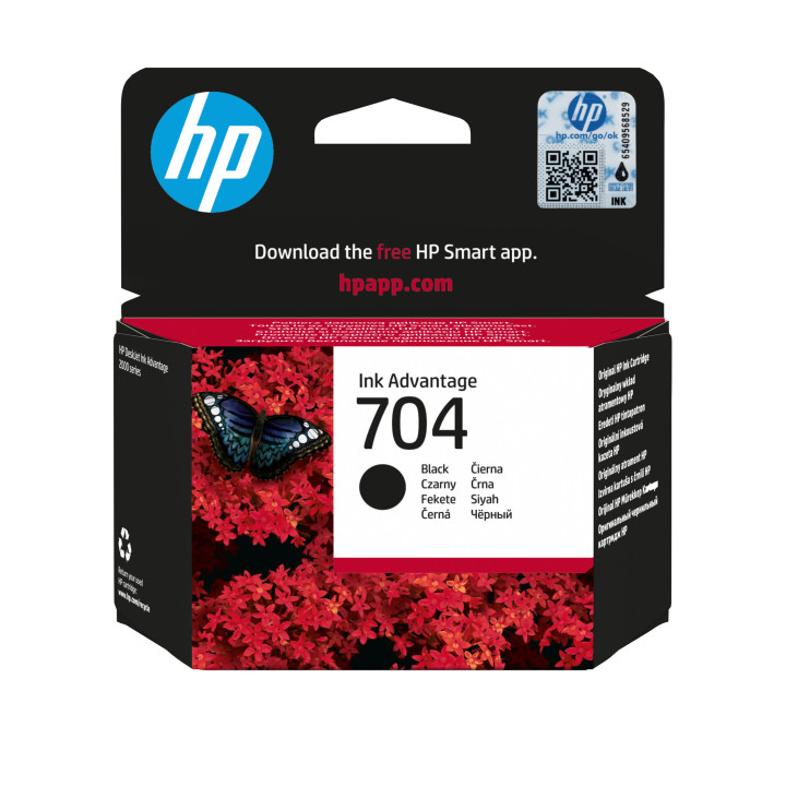 HP 704 Original Noir 1 pièce(s)