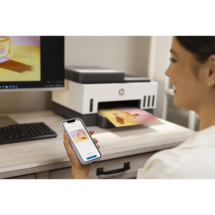 HP Smart Tank 7306 Sans fil All-in-One Couleur Imprimante, Impression recto-verso copieur, scanner