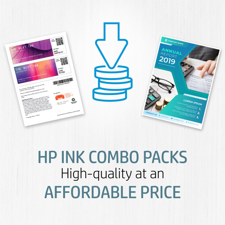HP 934 Pack de 4 cartouches d'encre noire/ 935 Pack de 4 cartouches d'encre cyan/magenta/jaune authentiques