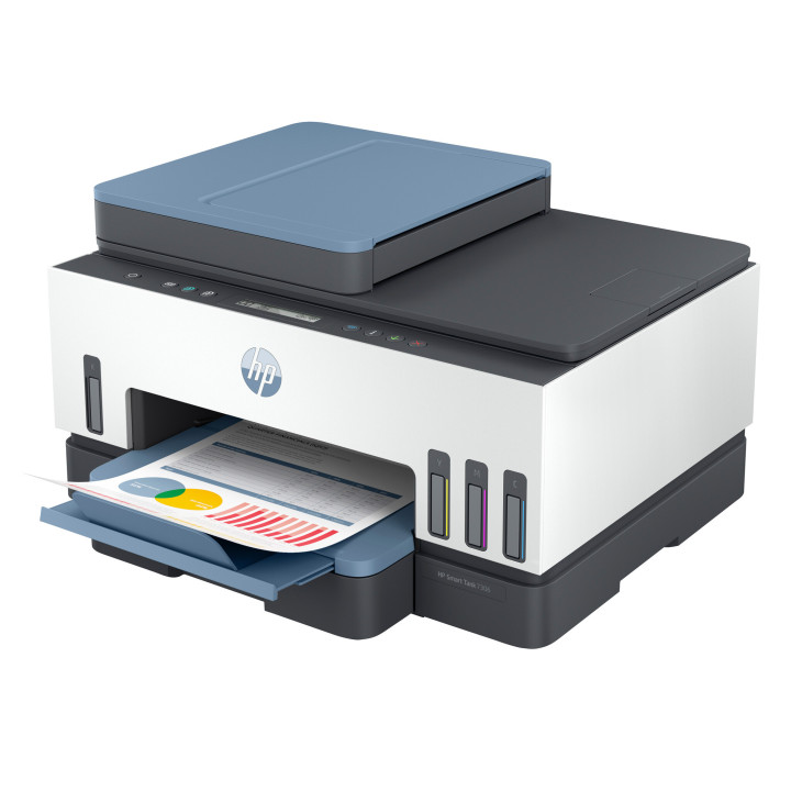 HP Smart Tank 7306 Sans fil All-in-One Couleur Imprimante, Impression recto-verso copieur, scanner