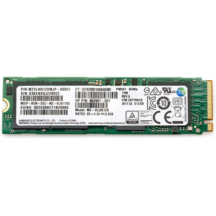 HP SSD TLC 512 Go PCIe 4x4 NVMe
