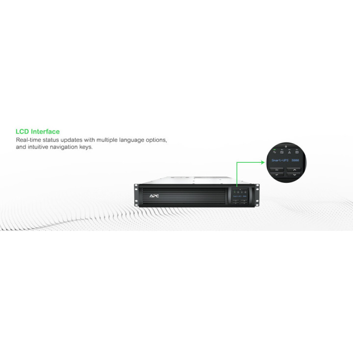 APC Smart-UPS SMT3000RMI2UC - 8x C13, 1x C19, USB, montable en rack, SmartConnect, 3000VA