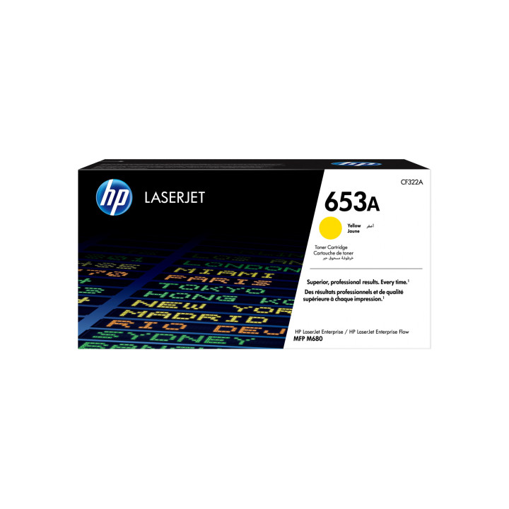 HP 653A toner jaune authentique LaserJet