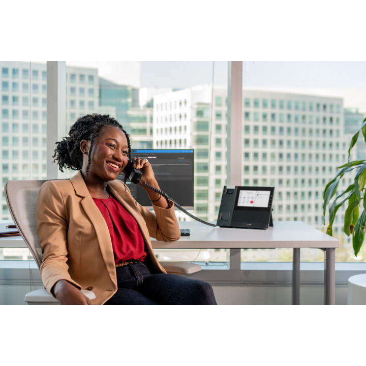 Poly Téléphone multimédia professionnel CCX 600 pour Microsoft Teams et compatible PoE