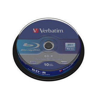 Verbatim BD-R SL 25GB 4x 10 Pack Spindle 25 Go 10 pièce(s)