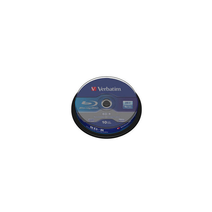 Verbatim BD-R SL 25GB 4x 10 Pack Spindle 25 Go 10 pièce(s)