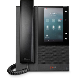 Poly Téléphone multimédia professionnel CCX 505 avec Open SIP et compatible PoE