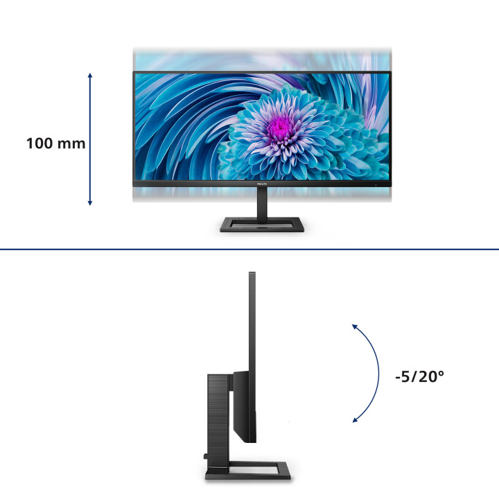 Philips E Line 346E2LAE/00 LED display 86,4 cm (34") 3440 x 1440 pixels Wide Quad HD LCD Noir