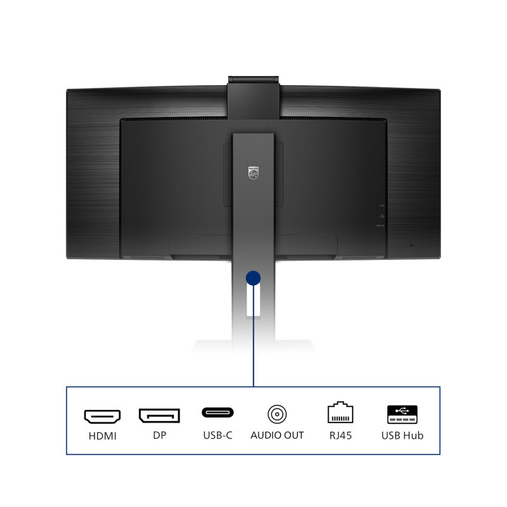 Philips P Line 346P1CRH/00 écran plat de PC 86,4 cm (34") 3440 x 1440 pixels UltraWide Quad HD LED Noir