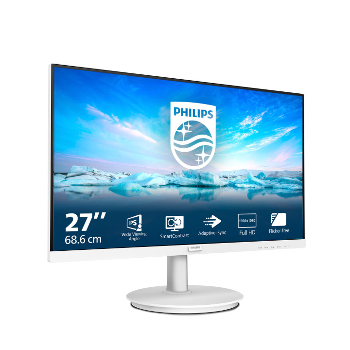 Philips V Line 271V8AW/00 écran plat de PC 68,6 cm (27") 1920 x 1080 pixels Full HD LCD Blanc