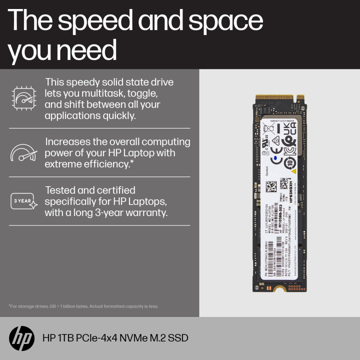 HP SSD PCIe4x4 NVMe M.2 1 To