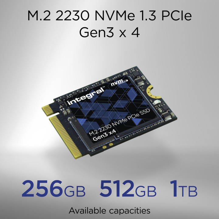 Integral INSSD512GM2230G3 disque SSD 512 Go M.2 PCI Express 3.0 NVMe TLC