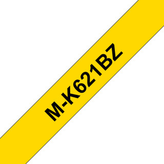 Brother M-K621BZ ruban d'étiquette Noir sur jaune