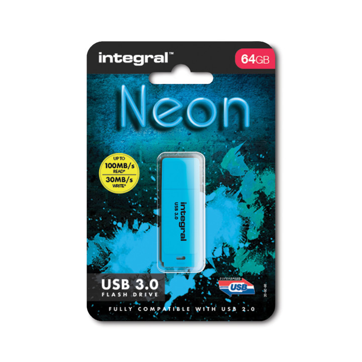 Integral INFD64GBNEONB3.0 lecteur USB flash 64 Go 3.2 Gen 1 (3.1 Gen 1)
