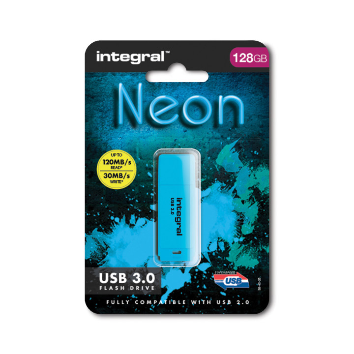 Integral INFD128GBNEONB3.0 lecteur USB flash 128 Go 3.2 Gen 1 (3.1 Gen 1)