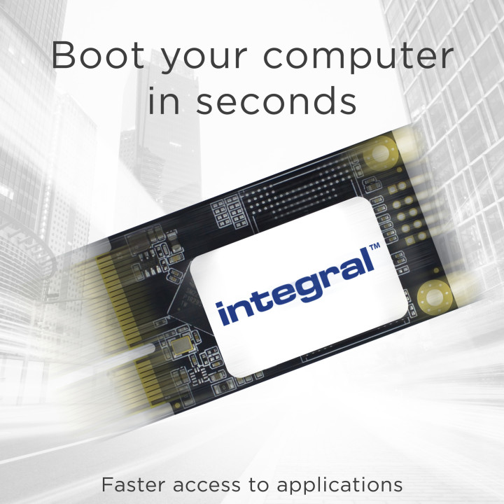 Integral INSSD128GMSA disque SSD 128 Go mSATA Série ATA III TLC