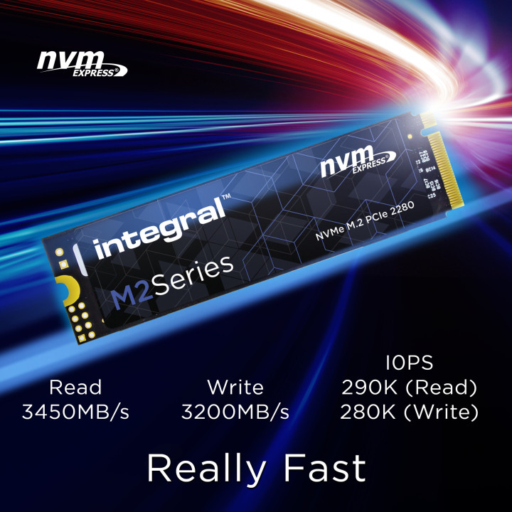 Integral INSSD256GM280NM2 disque SSD 256 Go M.2 PCI Express 3.1 NVMe 3D TLC