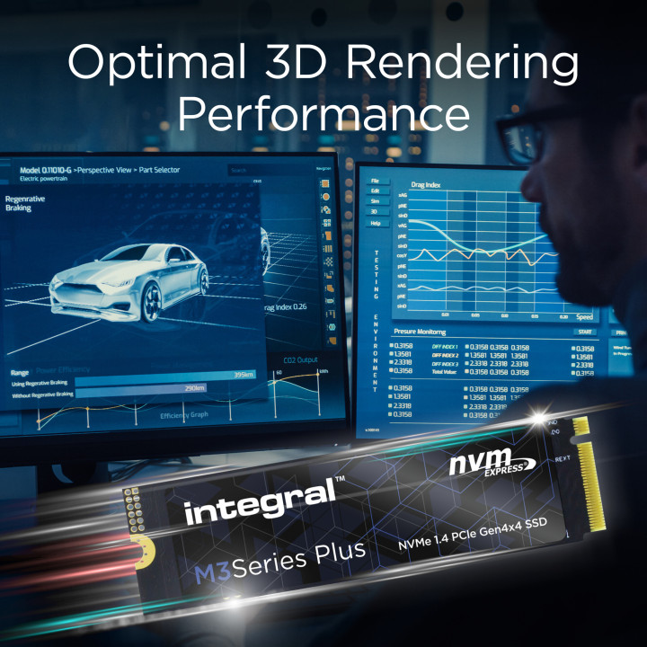 Integral INSSD1TM280NM3PX disque SSD 1 To M.2 PCI Express 4.0 NVMe TLC