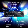 Integral INSSD1TM280NM3PX disque SSD 1 To M.2 PCI Express 4.0 NVMe TLC