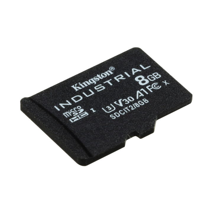 Kingston Technology Carte 8GB microSDHC Industrielle C10 A1 pSLC + adaptateur SD