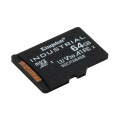 Kingston Technology Carte 64GB microSDXC Industrielle C10 A1 pSLC emballage individuel sans adaptateur