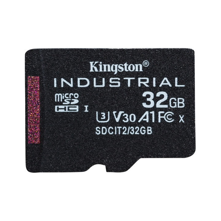 Kingston Technology Carte 32GB microSDHC Industrielle C10 A1 pSLC + adaptateur SD