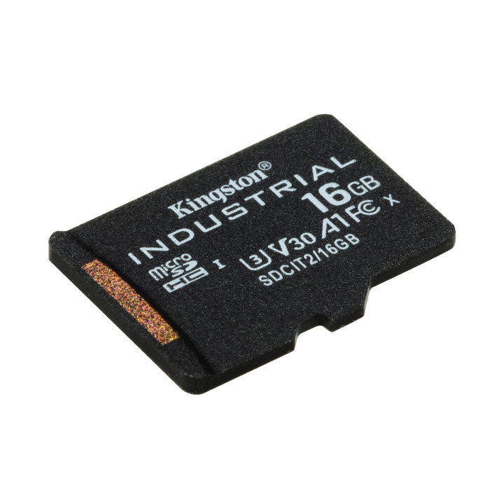 Kingston Technology Carte 16GB microSDHC Industrielle C10 A1 pSLC emballage individuel sans adaptateur