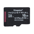 Kingston Technology Carte 16GB microSDHC Industrielle C10 A1 pSLC + adaptateur SD