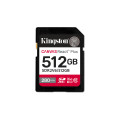 Kingston Technology 512GB Canvas React Plus SDXC UHS-II 280R/150W U3 V60 for Full HD/4K