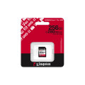 Kingston Technology 256GB Canvas React Plus SDXC UHS-II 280R/150W U3 V60 for Full HD/4K