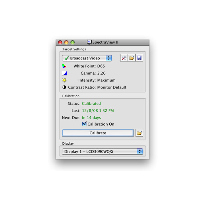 Sharp SpectraView II Gestion des couleurs
