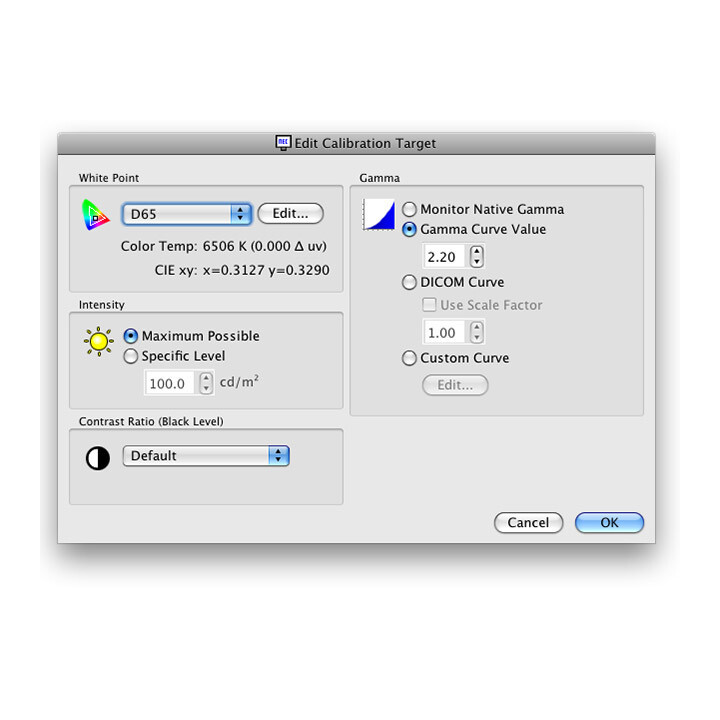 Sharp SpectraView II Gestion des couleurs