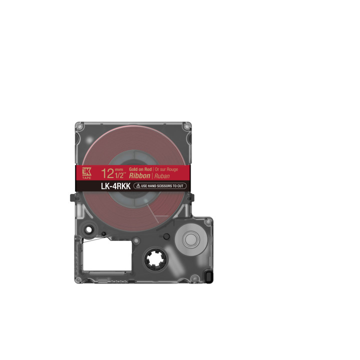 Epson Ruban satin pour étiqueteuse LK-4RKK Or/Rouge 12 mm (5 m)
