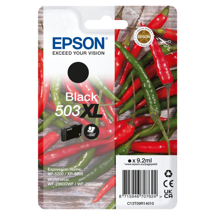 Epson 503XL cartouche d'encre 1 pièce(s) Original Rendement élevé (XL) Noir