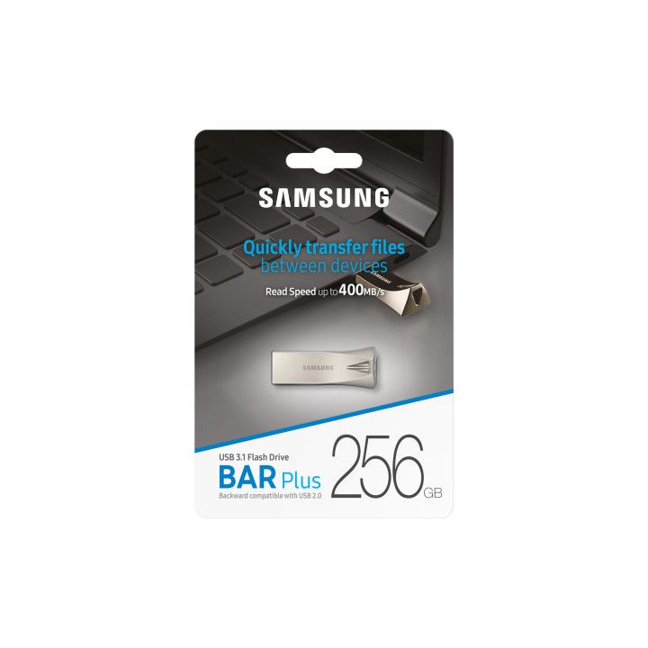 Samsung MUF-256BE lecteur USB flash 256 Go USB Type-A 3.2 Gen 1 (3.1 Gen 1) Argent