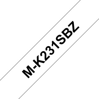 Brother M-K231SBZ ruban d'étiquette Noir sur blanc