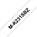 Brother M-K231SBZ ruban d'étiquette Noir sur blanc