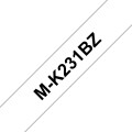 Brother M-K231BZ ruban d'étiquette Noir sur blanc
