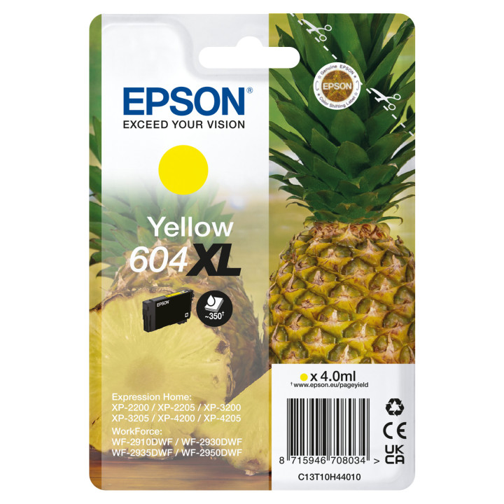 Epson 604XL cartouche d'encre 1 pièce(s) Original Jaune