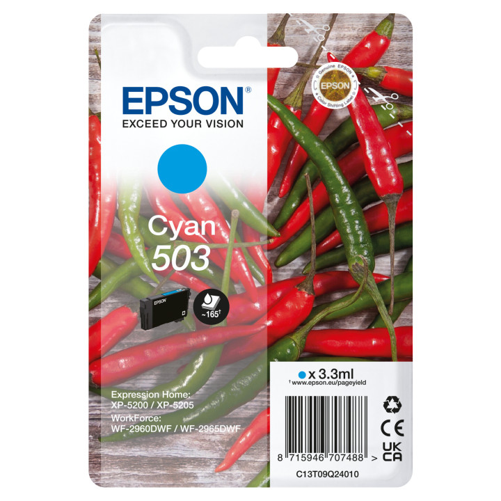 Epson Singlepack Cyan 503 Ink