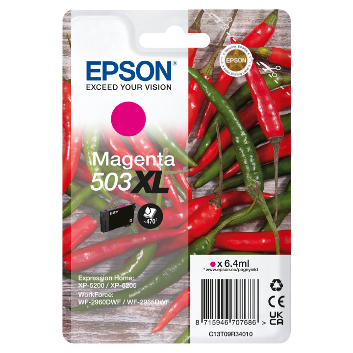 Epson 503XL cartouche d'encre 1 pièce(s) Original Rendement élevé (XL) Magenta