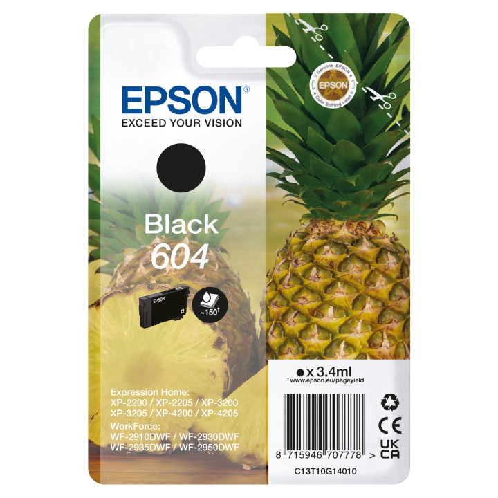 Epson 604 cartouche d'encre 1 pièce(s) Original Noir