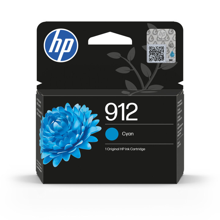 HP 912 Cartouche d'encre cyan authentique