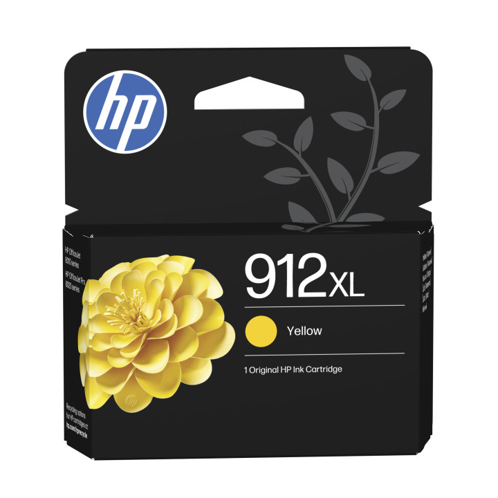 HP 912XL Cartouche d'encre jaune authentique, grande capacité