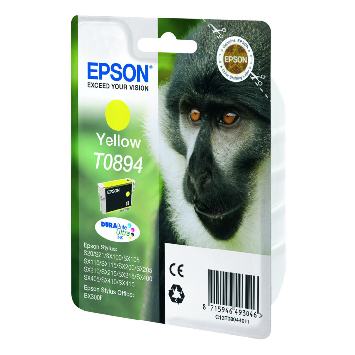 Epson Monkey Encre jaune DURABrite Ultra Singe T0894