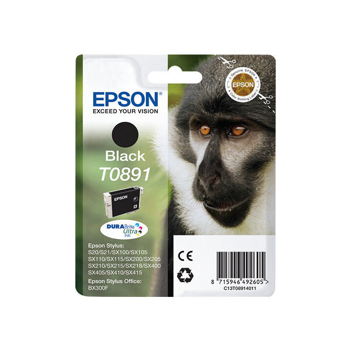 Epson Monkey Encre noire DURABrite Ultra Singe T0891